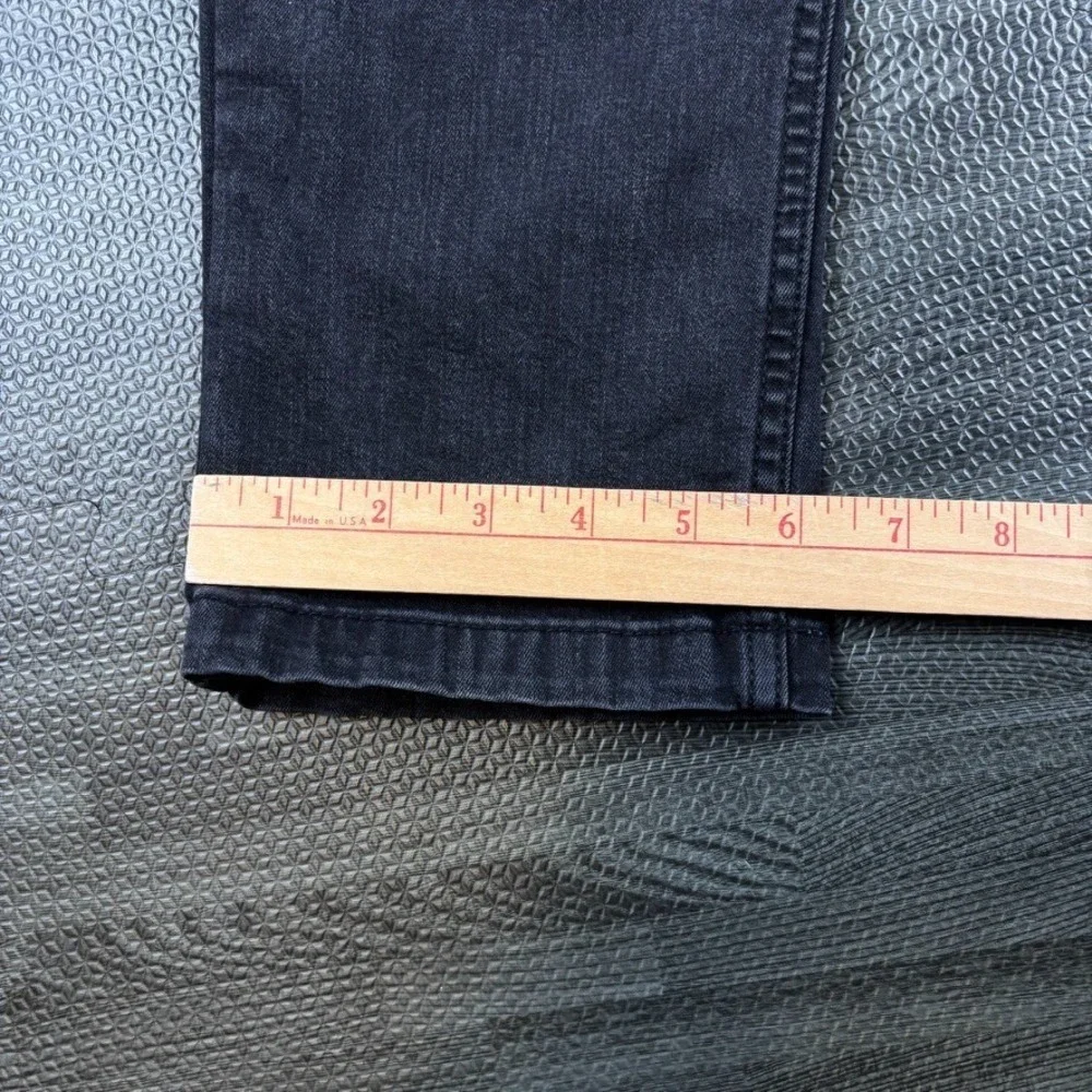 Mugsy Jeans Mens 30x30 (fits 30x29) Black Squid Inks Stretch Slim Straight Denim